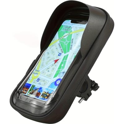 Support de téléphone rotatif pour moto en une seule pièce - Fabriqué en ABS détachable, compatible avec les écrans tactiles Handlebar