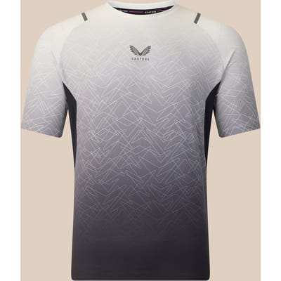 Heren Apex T-shirt Met Geometrische Print - Grijs