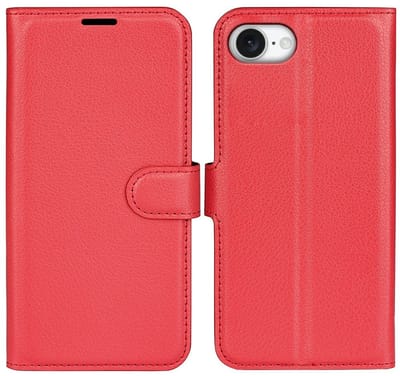 Coverup Hoesje - Geschikt voor iPhone 16e / 17e Hoesje - Coverup Book Case - Rood