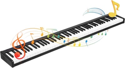 Digitale Piano met 88 Toetsen, Draagtas en Bluetooth Functies voor Beginners en Volwassenen