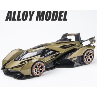 1/22 V12 Sportwagen Model Vision Vgt Gran Turismo Legering Concept Diecast Metaal Simulatie Speelgoed Model Auto's Voor Kind Verjaardagscadeaus