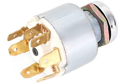 - Universele Ontstekingsschakelaar - 12V 4 Positie - Geschikt voor Panel Gat 0,7 inch - Startmotor Schakelaar - Voor Auto en Motor