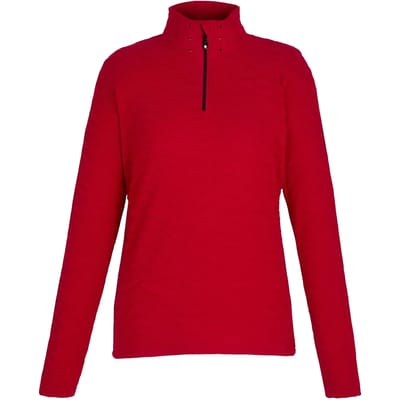 Glamourize middenlaag isolerende actieve fleecetrui met 1/4 rits voor dames