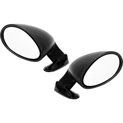 1 Paar Zwarte Universele Zijdeur Achteruitkijkspiegel Vintage Auto Modificatie Accessoire black