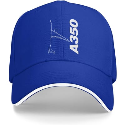 Casquette de Baseball Vue de Dessus Airbus A350 Soleil Été Y2K Hip Hop Drôle Casquettes de Baseball Kpop Rock pour Femme Homme One Size