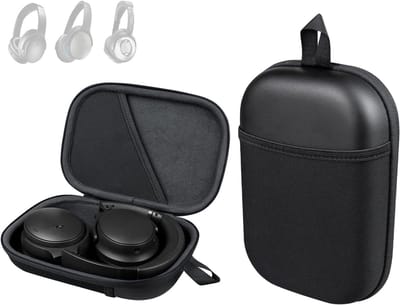 Hoofdzak voor Hoofdtelefoon - Hard EVA Beschermtas voor QC35/QC35II/QC45/QC Ultra en Meer, Ideaal voor Reizen met Carabiner en Schokbestendige Bescherming