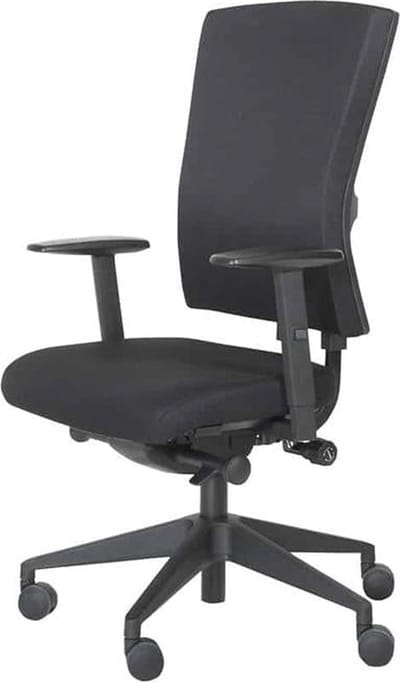 Schaffenburg serie 300 NEN Comfort ergonomische bureaustoel met aluminium voetkruis en 5 jaar volledige garantie. NEN-EN 1335 gecertificeerd