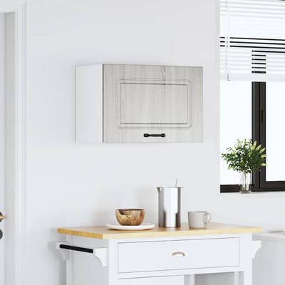 vidaXL - Keukenbovenkast - Kalmar - bewerkt - hout - grijs - sonoma - eiken