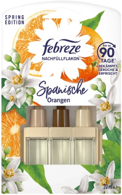 3volution Navulling - Febreze Spaanse Sinaasappel Luchtverfrisser Navulling - Lentegeur Luchtverfrisser - 3volution Navulling Limited Edition