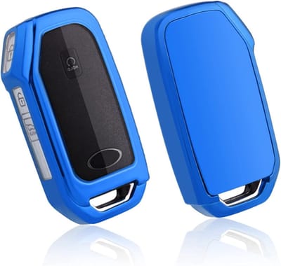 Key Cover voor Kia EV6, Sportage NQ5, Ceed, Niro en Soul 2018-2024 - TPU Silica Gel Bescherming, Blauw (5 Knoppen)