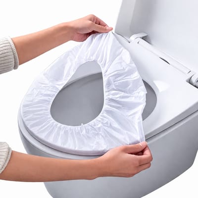 Wegwerp Toiletbrilhoezen 10 Stuks – Hygiënische Disposable Toilet Seat Covers – Universele Maat – Draagbaar & Ideaal voor Reizen, Camping en Openbare Toiletten