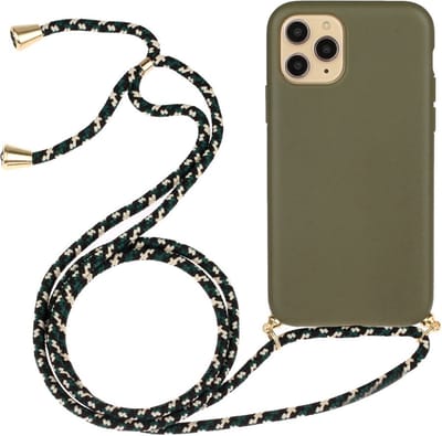 Coverup Hoesje - Geschikt voor iPhone 13 Hoesje - Coverup TPU Back Cover met Koord - Biologisch Afbreekbaar - Groen