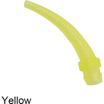 50 stuks Tandheelkundige Mengtips Wegwerp Siliconenrubber Afdrukmateriaal voor Laboratorium Kunstgebit Kleurige Buisjes Tandheelkunde Materiaal yellow