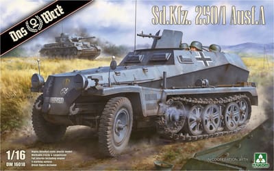Das Werk Modelbouwpakket Militaire voertuigen - 16018 Sd.Kfz. 250/1 Ausf. A - Militair Voertuig Plastic - 1:16 - Modelbouw