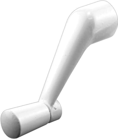Draaihendel Raambediening - Crank Hendel - Venster Openen Sluiten - Universeel Design - 3/8 Inch - Wit