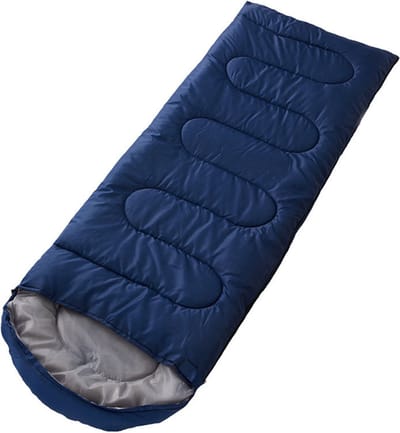Campfest - Slaapzak - Slaapzakken volwassenen - Deken slaapzak - 1 Persoons - Kamperen - Festival camping - 75 x 180 cm - blauw