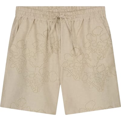 Olaf Embroidered Flower Shorts Shorts Beige M250404