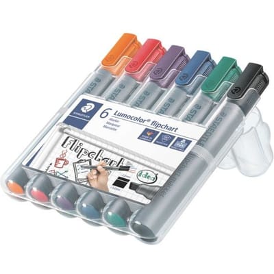 STAEDTLER Lumocolor flipchart marker beitelpunt - Box 6 st
