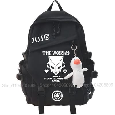 JoJo's Bizarre Adventure Rugzak Anime Rugzak Student Schooltas Jongen Meisje Cadeaus Cartoon Boekentas Buiten Reizen Rugzak 16 inches