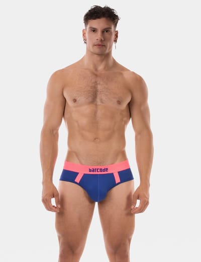 Barcode Berlin Brief Sonny Royal-Neonpink - MAAT S - Heren Ondergoed - Slip voor Man - Mannen Brief