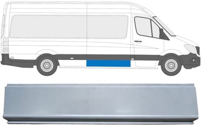 Reparatiepaneel zijpaneel voor Volkswagen Crafter 2005-2017 / Links = Rechts