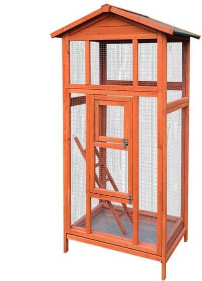 Topmast Vogelvoliere hout 83 x 60 x 160 cm - Vppr binnen of Outdoor
