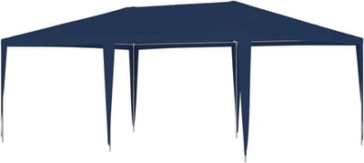 Draagbare Tent - Feesttent Outdoor - Bijeenkomsten Buiten - UV- en Waterafstotend - 4 x 6 Meter - Blauw