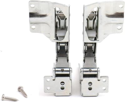 Deurscharnierset - Koelkast Scharnieren - Deur Reparatie - Links en Rechts Paar - 22 x 55 cm - Zilver