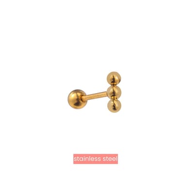 Go Dutch Label Oorknoppen 3 Balletjes Goud