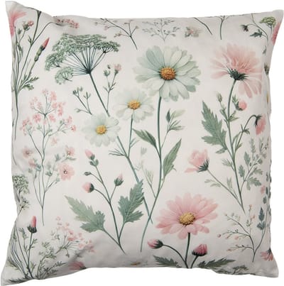 Clayre & Eef Kussenhoes 45x45 cm Beige Polyester