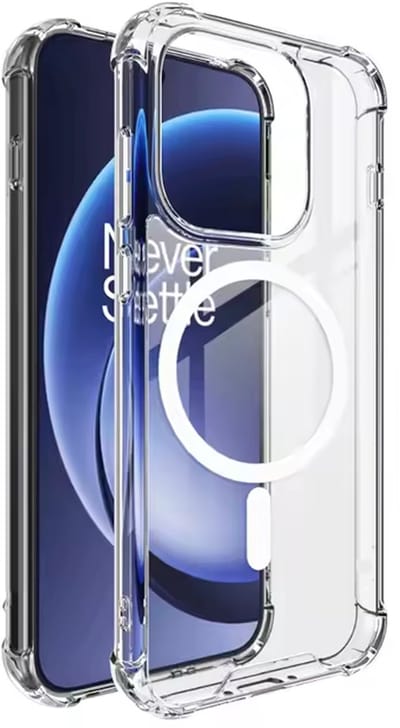 Hoesje Geschikt voor OnePlus 15 - Transparant - Geschikt voor MagSafe - Casemania Anti-shock Back Cover - Extra Stevig Val en Stootbescherming Telefoonhoesje
