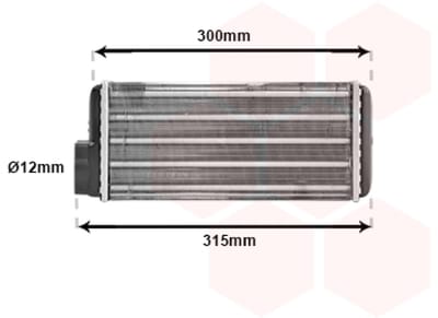 Van Wezel - KACHEL RADIATEUR VOOR SKODA FAVORIT 1989-1994 115972071