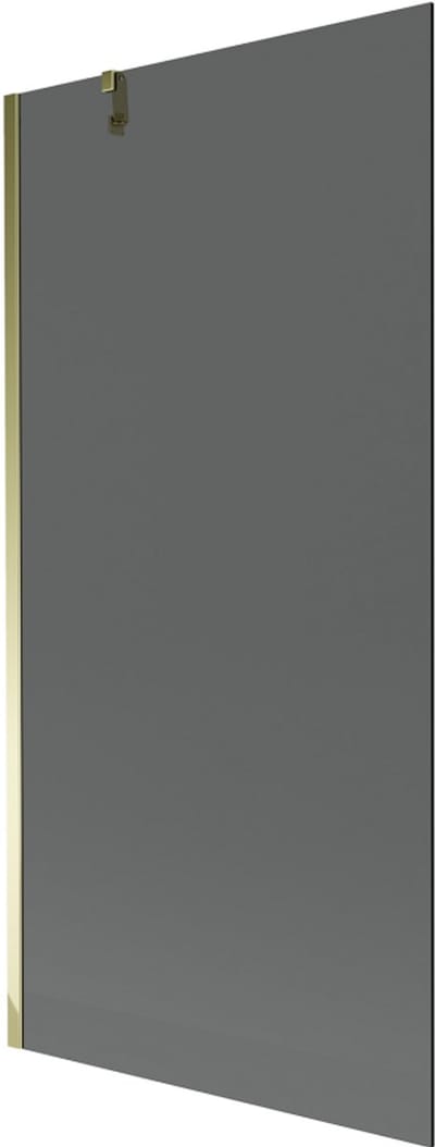 Mexen Next badscherm 1-vleugelig 90 x 150 , grafiet, goud - 895-090-000-00-40-50