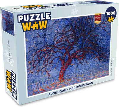 Puzzel Rode boom - Piet Mondriaan - Legpuzzel - Puzzel 1000 stukjes volwassenen