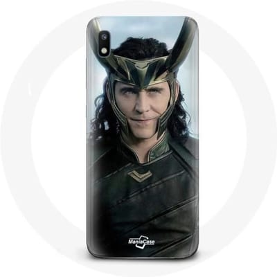 Coque maniacase pour Samsung Galaxy A10 Loki Thor Ragnarok avec Casque Saison 1 noir