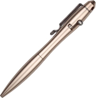Bolt Action Balpen Roestvrij Staal - Elegante Schrijfgerei voor Kantoor en Cadeau in Roségoud