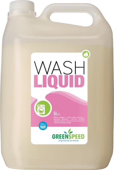 Greenspeed vloeibaar wasmiddel Wash Liquid, 71 wasbeurten, flacon van 5 liter 2 stuks