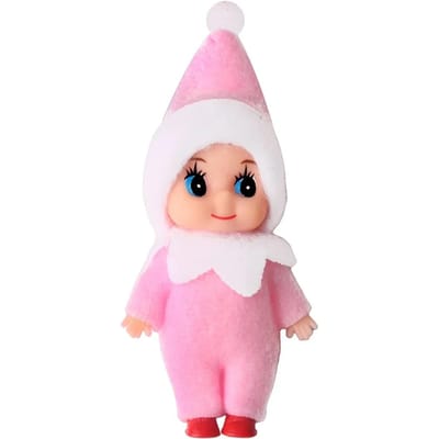Mini Poupée Bébé Kawaii Peluches de Noël Poupée Colorée Étagère Pièces Jointes Décoration de Noël Cadeau Jouet idéal pour 10cm