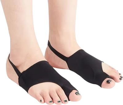 Grote Teen Rechtzetten & Teenspreider voor Hallux Valgus – Orthopedische Bunion Corrector tegen Voetpijn - Zachte Pedicure Sokken Voetverzorging - Teen Spreider kopen - Zwart - Maat S