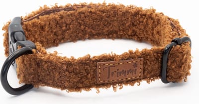 Teddy halsband bruin - Maat M - halsband hond - honden halsband - halsband - halsbanden, riemen & tuigen - halsband puppy - hond - halsbanden - honden riem - Trimmi