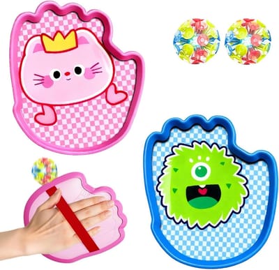 Vangbal Spel Set - Gooi Vang Spel - Actief Buitenspelen - Valbestendige Constructie - 40 x 20 x 5 cm