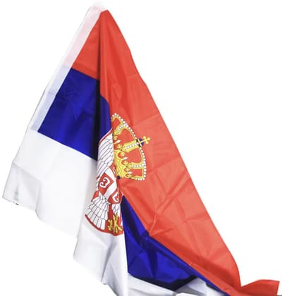 Servische vlag - Vlag van Servië - Servische driekleur - Zastava Srbije - Polyester - 150/90CM - WK - CHPN