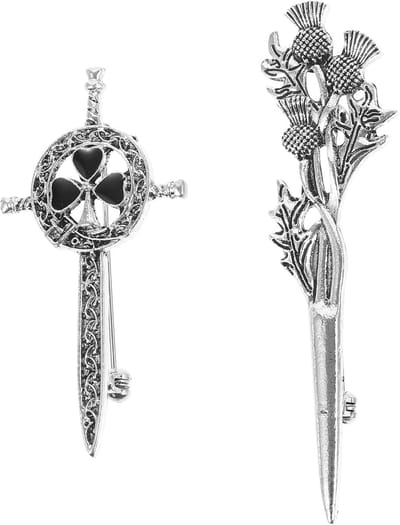2 stuks Schotland-broche vintage-stijl, Schotse distel-reversspeld - schattige emaille broche voor sjaal, muts, borst, sieraden, broches, accessoires voor dames en heren