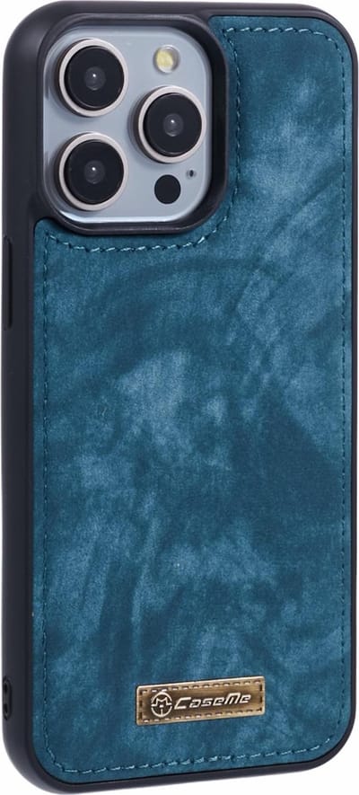 Caseme Geschikt voor iPhone 15 Pro Max hoesje - Backcover - Blauw