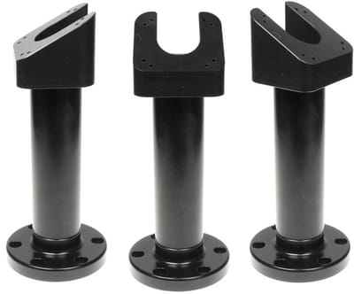 Pedestal Mount 350 degrees swiveling top 30 Â°