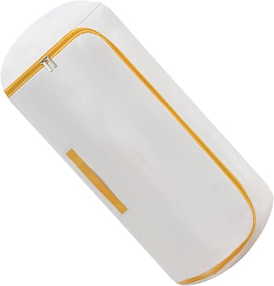 Compressietas Herbruikbaar - Opbergcilinder - Ruimte Besparen - Waterdicht Ontwerp - 31x25x2 cm - Crèmetinten