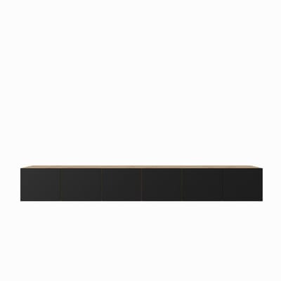 TV-kast Leo 300 (3x100) cm (artisan + zwart)