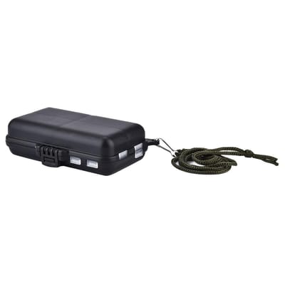 Boîte de rangement pour matériel de pêche, hameçons, leurres, accessoires de pêche black