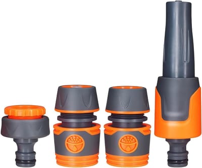 Hogedrukreiniger Gereedschap - Watersproeier Tuin - Auto Wassen - 3 Modi Instelbaar - 15 x 10 x 5 cm - Grijs