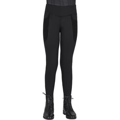 Qhp Paardrijlegging Qhp Zahra Knie Grip Kids Zwart - 164